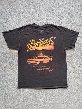 Vintage Y2K/90s/80s-style Dodge SRT Hellcat Graphic T-shirt MENS SIZE L